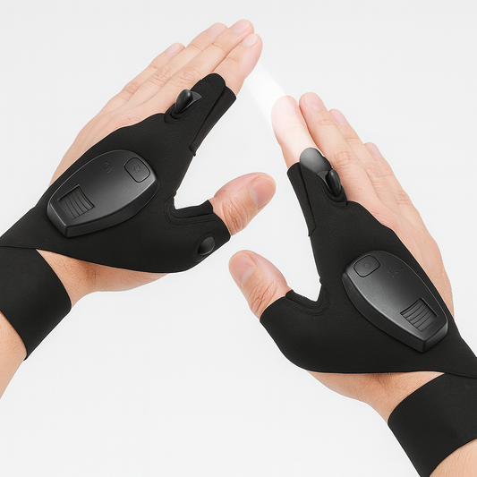 LED flashlight glove